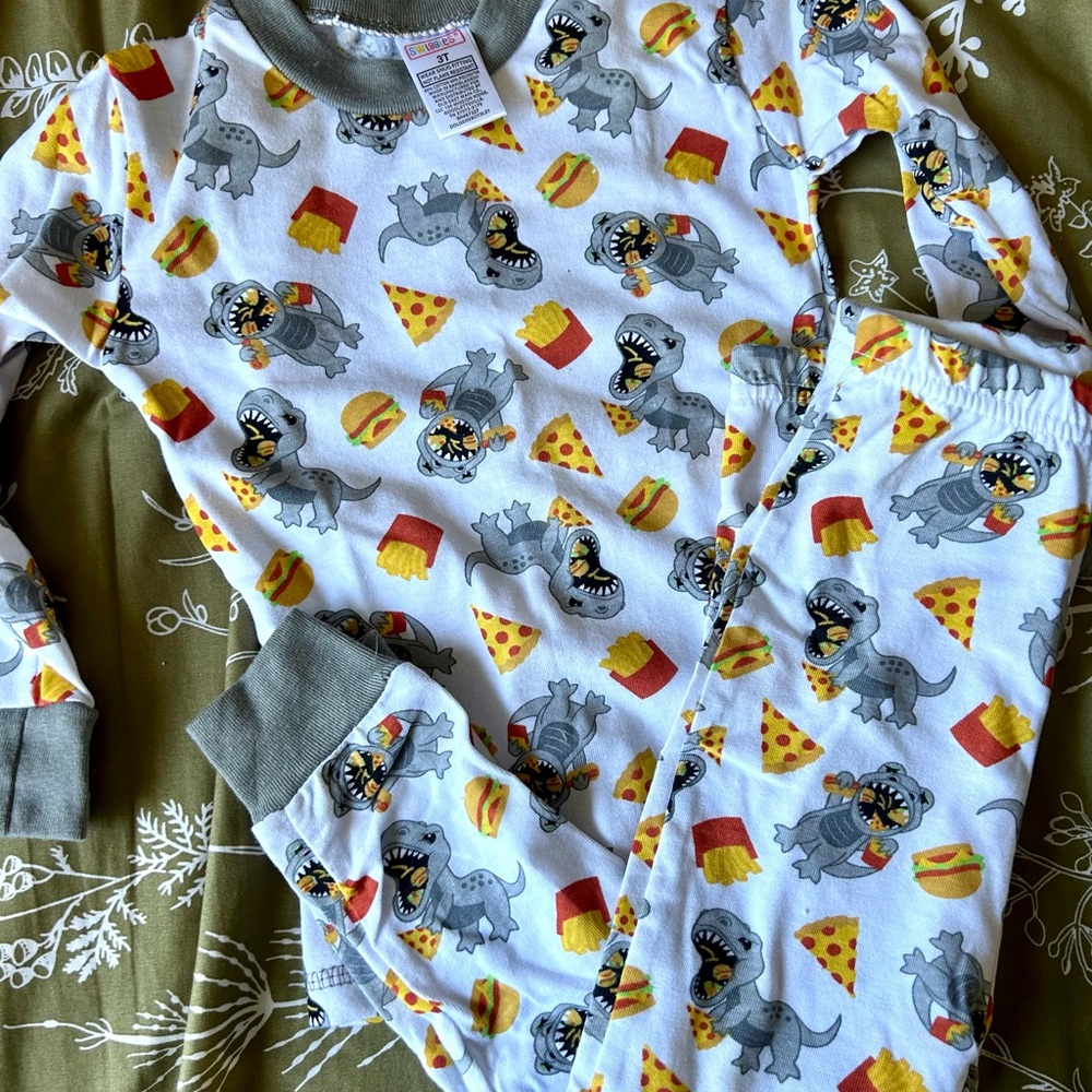 Swiggles Dinosaur and Pizza Print Shirt
